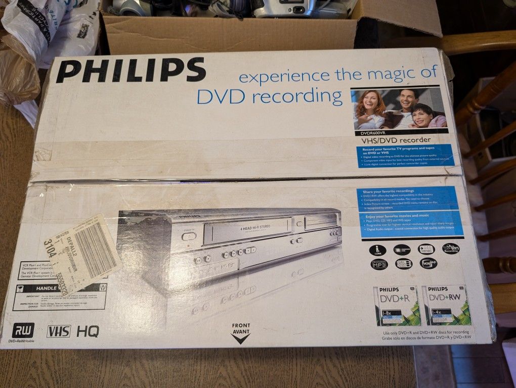 Philips DVDR600 VR