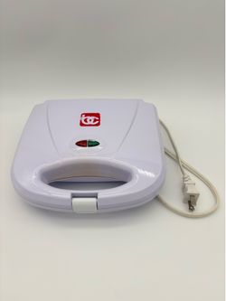 Bene Casa BC-98869 White Flat Grill Sandwich Maker Panini Press Cuban