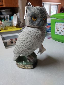 JIM BEAM OWL DECANTER - FULL