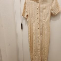 Yellow Buttom Up Dress