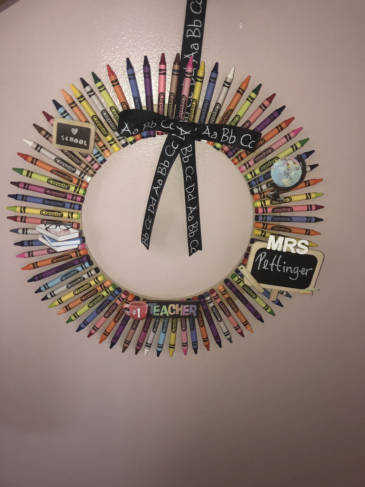 Teacher Crayon wreath