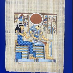 Hand Painted Ancient Egyptian Papyrus