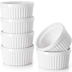 New Dowan 8oz 6 piece ramekin set
