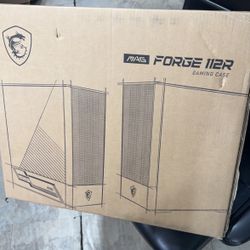 MSI Mid-Tower PC Gaming Case – Tempered Glass Side Panel – 4 x 120mm aRGB Fan – Liquid Cooling Support up to 240mm Radiator x 1 – MAG Forge 112R