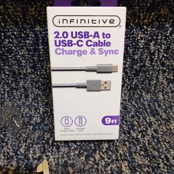 Infinitive 9ft Braided Usb-a To Usb-c