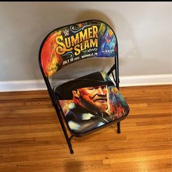 WWE SummerSlam Brock Lesnar Folding Chair Jul 30 2022 Nashville Nissan Stadium