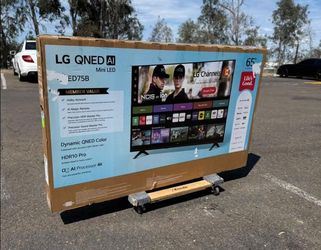 65Qned75B 65” Lg smart 4k qned hdr tv