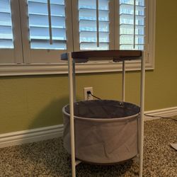 Nathan James Round Modern Side Accent or End Table for Living Room and Bedroom and Nursery Room