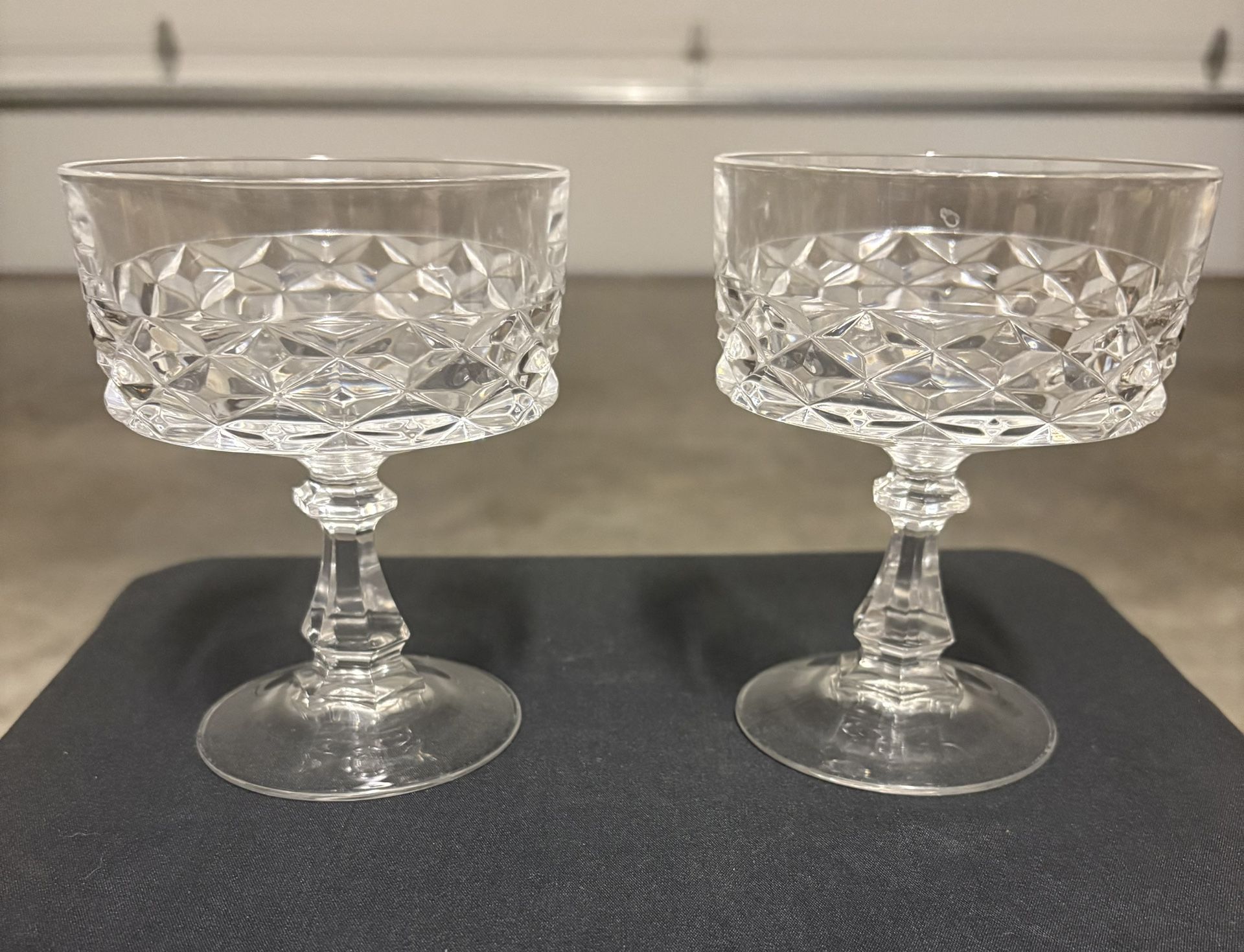 Dessert / Sherbert Glass - Cristal D'Arques Durand Diamond