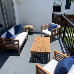 Patio Set - 4 Piece Sofa Seating Group with Cushions