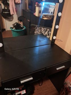 Vanity with chair