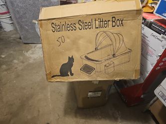 New Stainless Steel Liter Box Come With Accessories 