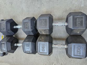 Dumbbells 100lb & 75 lb