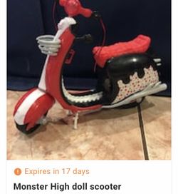 Monster High Doll Scooter