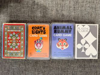 4 Unopened Decks of Cards