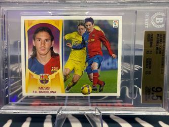 2009-10 panini colecciones este La Liga sticker Lionel Messi BGS 9.5 rare Pop-2