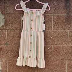 Kids Girls Stripe Dress   Size: 12