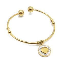 Stainless Steel Gold Cuff Bracelet 