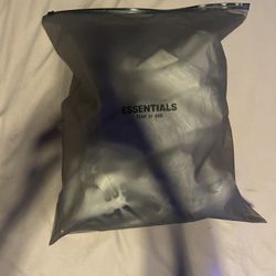 Essentials Hoodie Size Small ( LIGHT OATMEAL ) 