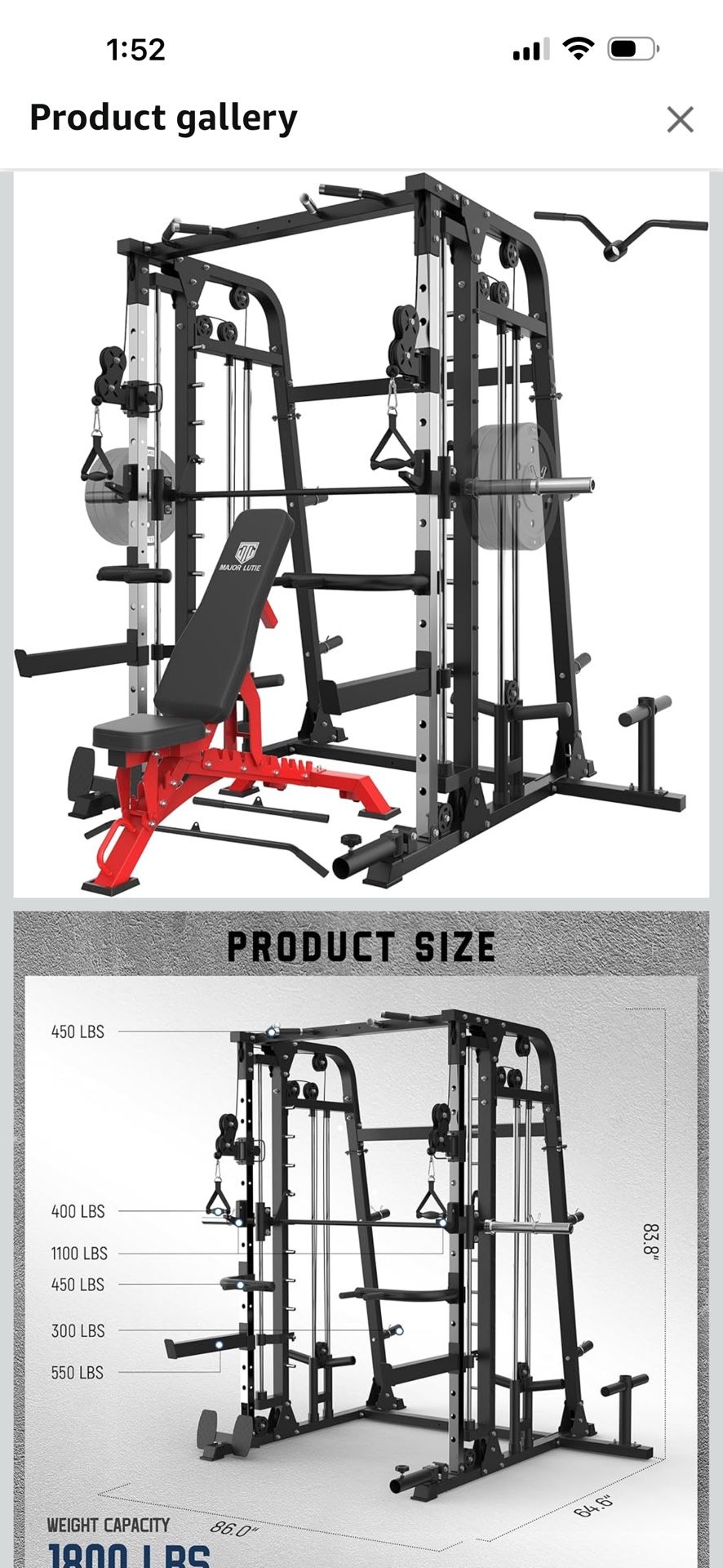 Major Fitness Smith Machine – All-in-One Home Gym