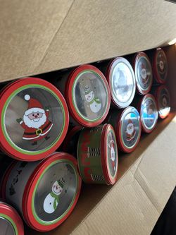 Christmas Decoration TIN Cans