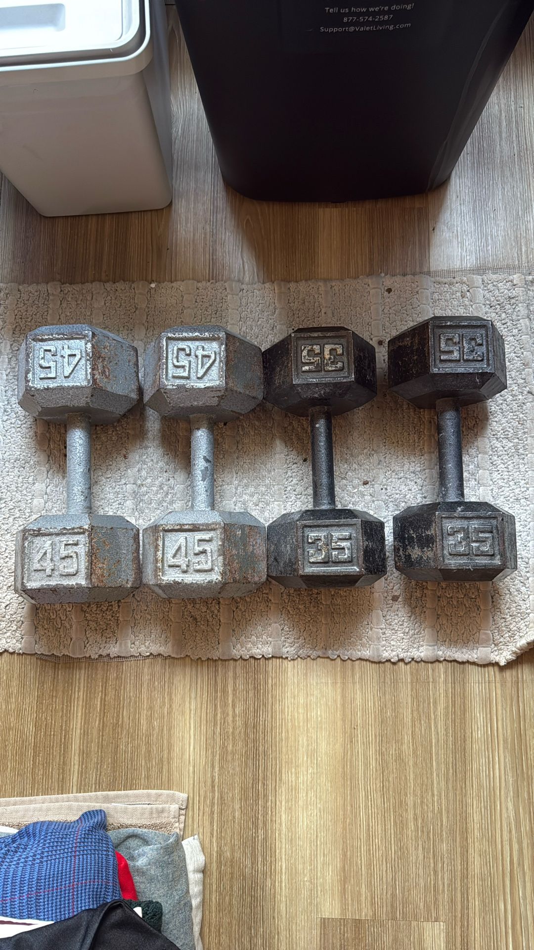 45lb & 35lb Dumbbells