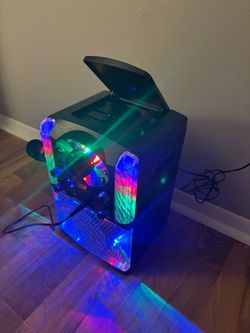 Karaoke Machine with Lights and Microphone