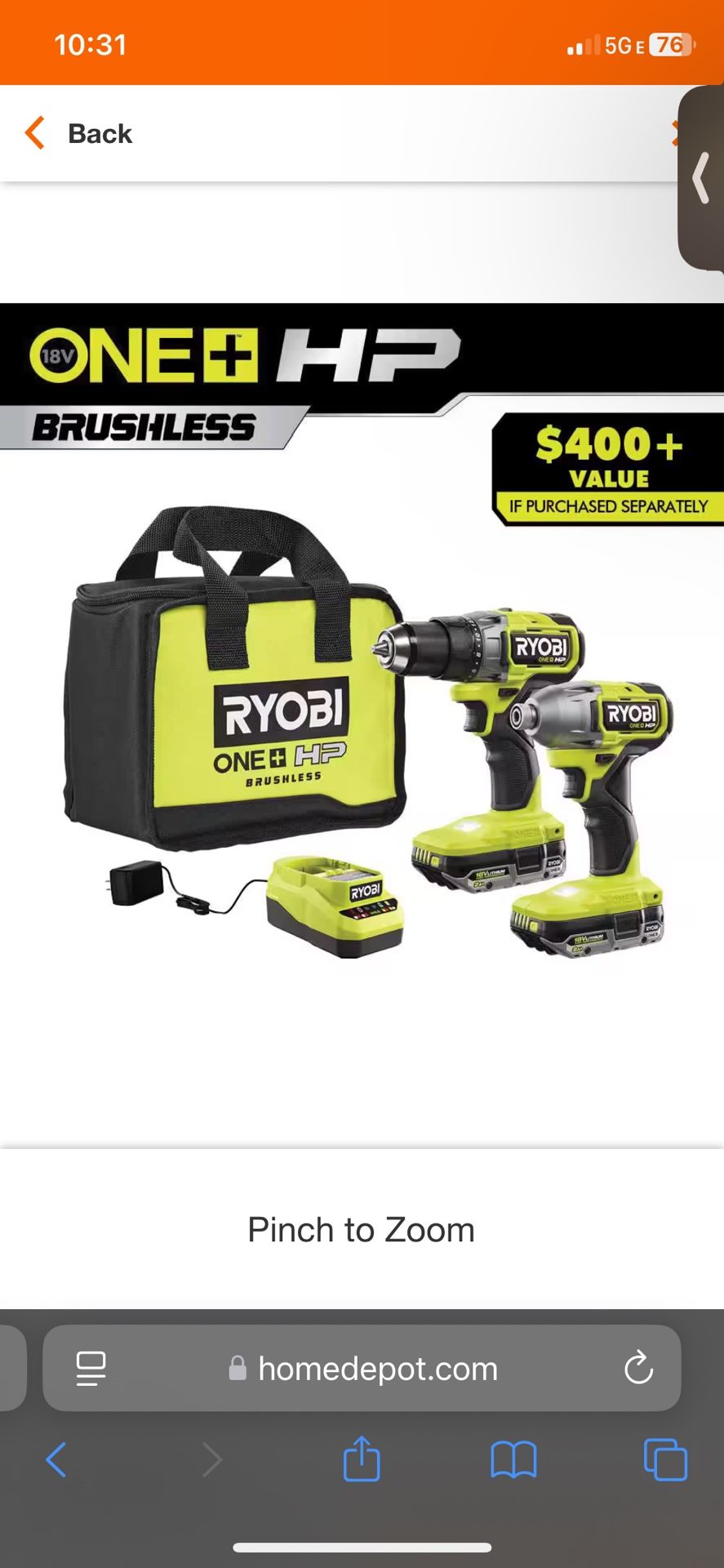 Ryobi 2 Drill Set