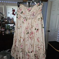 Ark & Co Floral Strapless Sundress