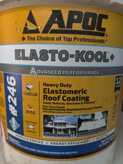 Roof sealer, Apoc elasto-cool, white, #246