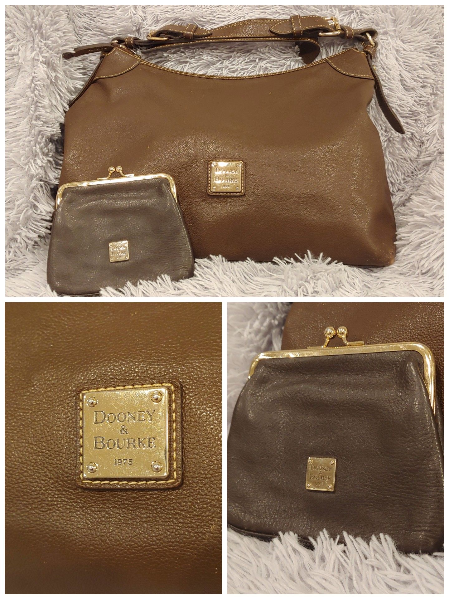 Dooney and Bourke leather hobo and wallet