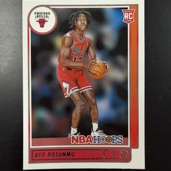2021 Hoops 240 Ayo Dosunmu   Chicago Bulls RC Basketball Card