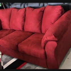 Red Cozy Full Sleeper Sofa / Couch 👍 Brand New 💥 In Stock ✅