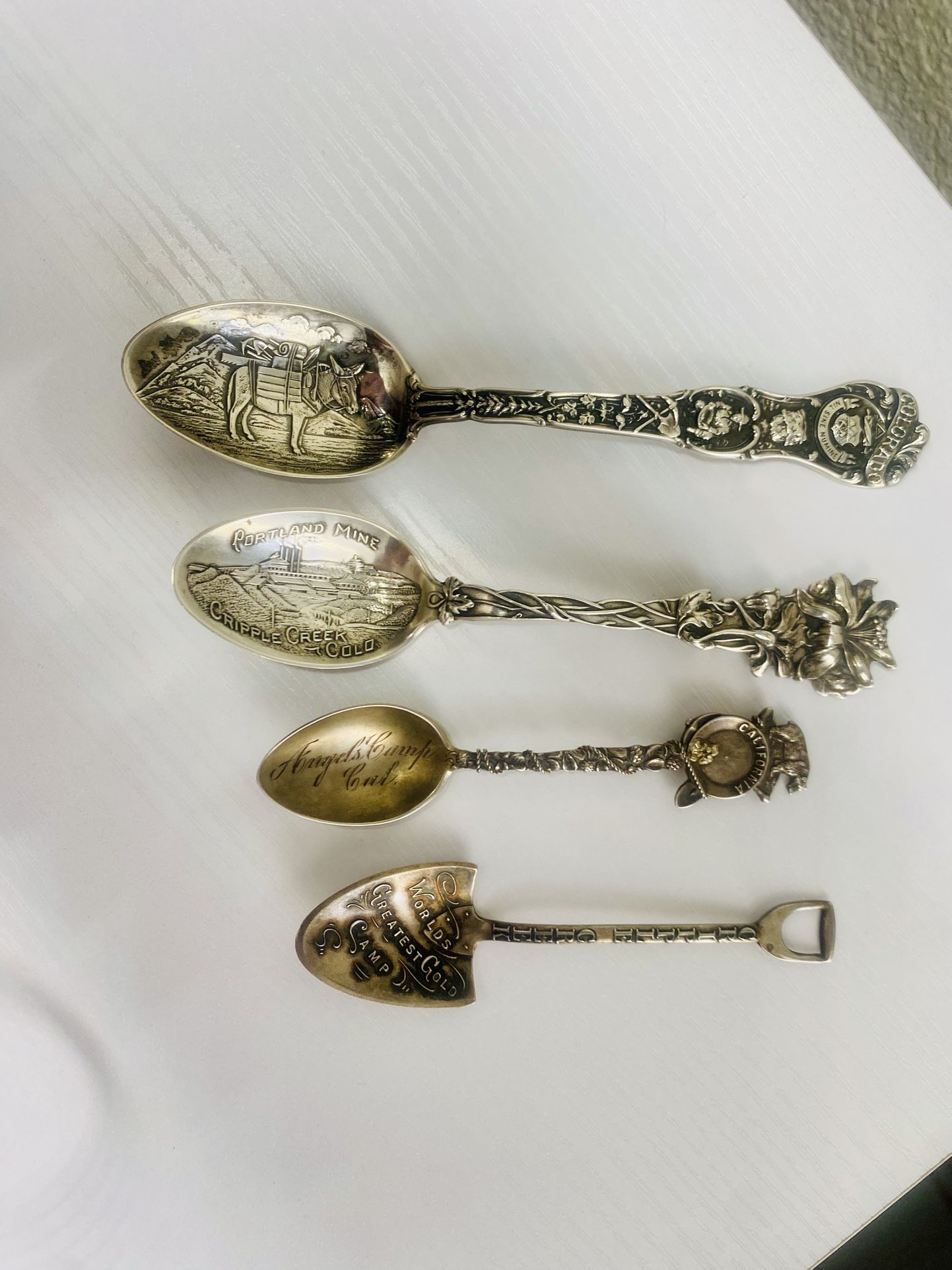 Antique Silver Spoons- Set Of 4