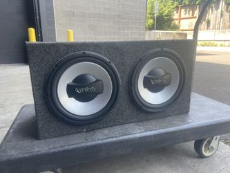 2 Infinity 12 In Subwoofers W/box