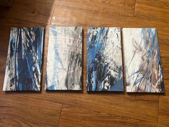 All These 4 New Canvas Each Size 18x7 Inches . All 5$