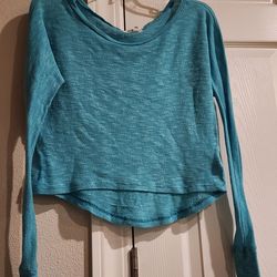 Womens blue lightweight sweater