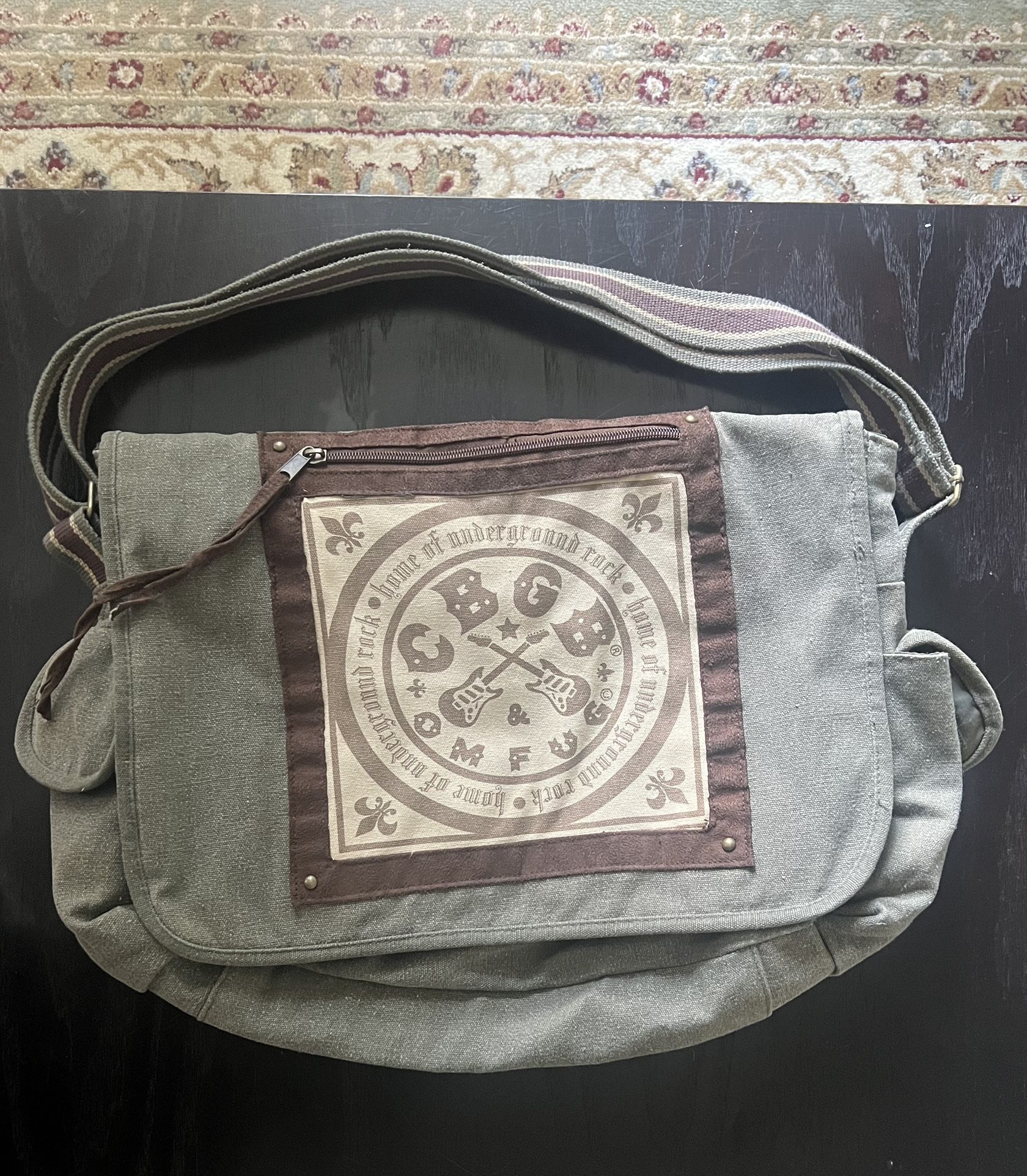 CBGB N.Y. CANVAS MESSENGER BAG