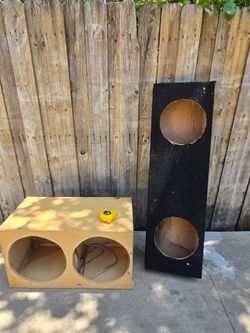 Dual Subwoofer Speaker Enclosures – Set of 2