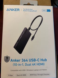 Anker 364 USB C Hub (10-in-1, Dual 4K HDMI)