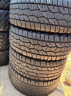 275-70-18 Cooper vendo un set de llantas usadas excelente condiciones de vida las 4 ✅🤩I am selling a set of used tires, all 4 in excellent living co