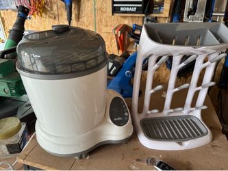 Baby bottle sterilizer and drying rack