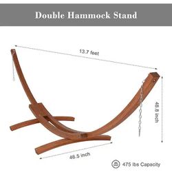 Wooden Hammock Stand 
