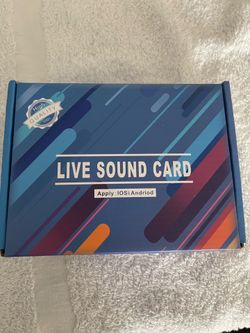 Live sound card for streaming and live broadcast