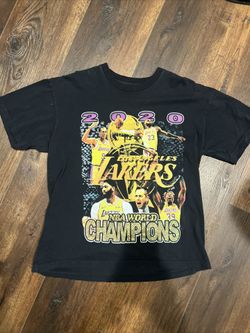 Vintage Lakers 2020 Champions Rap tee