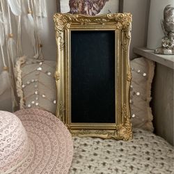 Vintage Antique Gold Chalkboard Wall Decor 
