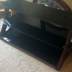 Glass 3 Tier Tv Stand