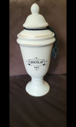 Vintage looking style Parisian chocolate urn