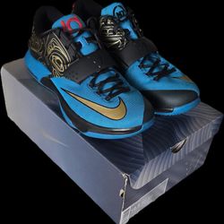 Nike KD VII N7 Size 12.5 Men's Dk Turquoise/Metallic Gold/Black/University