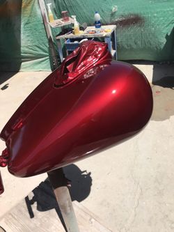 Custom motorcycle paint